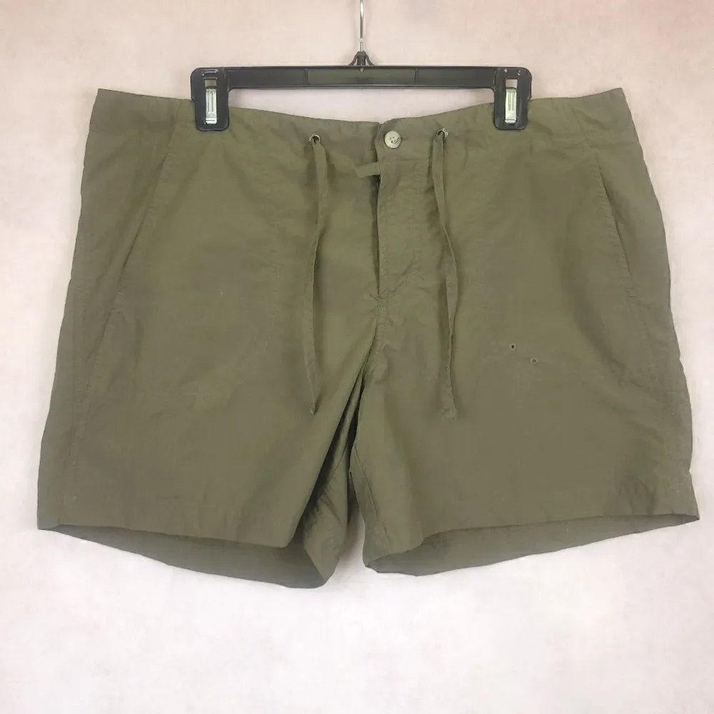 Columbia Green Cargo Utility Hiking Shorts Size Large